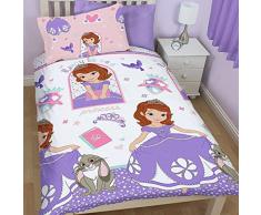 Disney Princesa - Princesita Sofía - Ropa de cama Juego de cama reversible 74x48 cm 135x200 cm