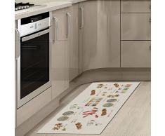 Vilber Gran Chef Canela Alfombra, Vinilo, Multicolor, 50x140x0.2 cm