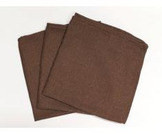 Lote de 3 servilletas NAMUR chocolate