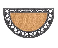 HMT 375 200 Gazelle - Felpudo de fibra de coco, en forma de media luna, 45 x 75 cm, color: Arena