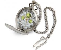 Doctor Who The Master - Reloj de bolsillo grabado con cadena