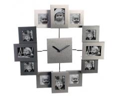 3D - Reloj de pared 12 fotos marco múltiple