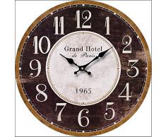 RELOJ DE PARED DISENO GRAND HOTEL DECORACION 30CM NOSTALGIA - Tinas Collection