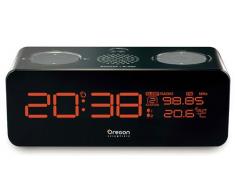 Oregon Scientific RRM320P - Reloj con radio FM y proyección, negro
