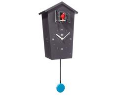KOOKOO BirdHouse reloj de pared con 12 aves sonidos grabación natural o el cuco reloj cuco pájaros cantores design moderno con péndulo