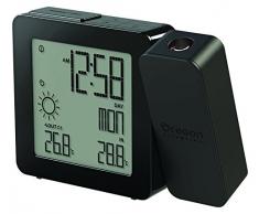 Oregon BAR-368-P NEGRO Reloj proyector + estación meteorológica - color negro