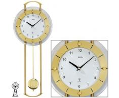 Reloj De Péndulo AMS Reloj de pared, 5255 con colgante cristal mineral con messinglackierten varillas de metal