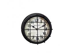 Hisahome - Reloj de pared, 24 x 8 cm, metal, diseño Grand Hotel