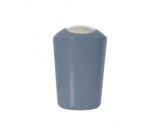 Axentia 251080 - Papelera con tapa de plástico, color gris
