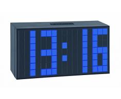 TFA 98.1082.06 - Reloj despertador digital LED, de diseño, color azul oscuro