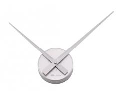 Karlsson Little Big Time Mini - Reloj de pared, aluminio, color plateado
