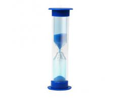 SODIAL(R) Reloj de Arena para Ninos Cepillar los Dientes 2 Minutos Temporizador de Huevos, Azul