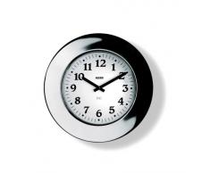 Alessi 11 Momento - Reloj de pared (acero inoxidable 18/10 brillante, movimiento mecánico)