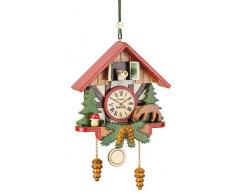 Adornos de árbol Bosque Árbol reloj de cuco ornamento - 10cm / 3,9inch - Hubrig Volkskunst