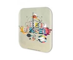 Reloj De Pared Decoracion Retro Sea usted mismo colorido collage Plexiglas