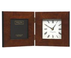 Addison Ross - Marco de fotos de madera de álamo con reloj, color marrón