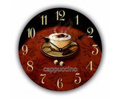 RELOJ DE PARED DISENO TAZA DE CAPUCHINO MODERNO - CUARZO - Tinas Collection