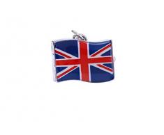 Klox Unión Jack bandera británica de bolsillo llavero reloj movimiento de cuarzo analógico