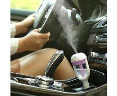 Malloom® Portátil Auto mini coche Humidificador purificador de aire ambientador de coche del recorrido (morado)