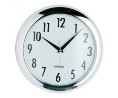 Premier Housewares - Reloj redondo de pared (24 cm), color cromado