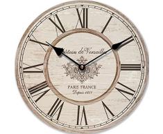 RELOJ DE PARED DISENO BEIS REDONDO NOSTALGIA ESTILO ANTIGUO 30CM- CUARZO - Tinas Collection