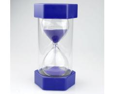 EQLEF® Seguridad Moda Reloj de arena 15 Minutos Temporizador de arena (15 minutos azul)
