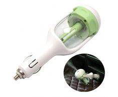 FIRST2SAVVV CAR-JSQ-06G13 verde Automóvil coche Mini humidificador USB purificador de aire ambientador + Luz Mini USB