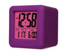 Acctim 14376 Vanos Reloj con alarma, color morado