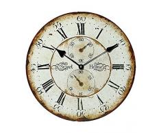 RELOJ DE PARED SWEET HOME CON CRONÓMETRO RÉPLICA 30CM NOSTALGIA - Tinas Collection
