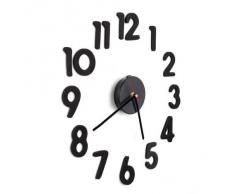 Sonline Reloj Adhesivo Pared Movimiento + Numero Arabigo DIY Negro