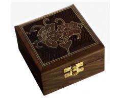 Artículos de cajas regalo para las mujeres pirámide caja de joyería de madera