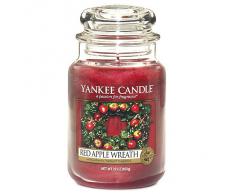 Yankee Candle, vela perfumada en un frasco, aroma: Apple rojo, color de rosa (Rosa), de gran tamaño
