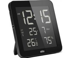 Braun BNC014BK-RC - Reloj despertador digital de pared con control por radio global, color blanco