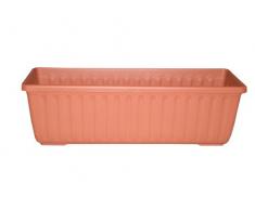 Terra 1401948100 Jardinera de plástico, color terracota, 60 cm