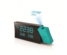 Oregon Scientific PRYSMA B BAR223P - Reloj proyector con previsión meteorológica, color azul