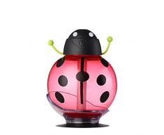 SMARTLADY Escarabajo Mini Aroma LED Humidificador para Familia Coche Belleza Hidratante Spray de Aire Purificador de Aire Ambientador (Rojo)