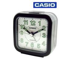 Casio TQ-141-1EF - Reloj analógico - digital de caballero manual con correa de acero inoxidable plateada (alarma)