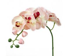 Artificial Orquídea Mariposa Flor Planta de Imitación Decoración del Hogar Boda Fiesta (Rosa)
