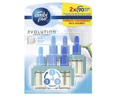 Ambi Pur 3Volution - Ambientador eléctrico con dos recambios, Puro & Fresco, 2x21 ml
