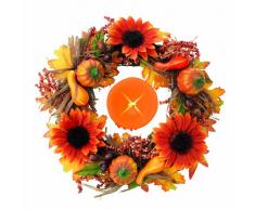 Tv Unser Original 02774200287 - Corona de Adviento con Vela, diseño Otoñal