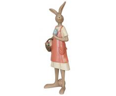 6pr1048 Clayre & Eef – decoración Pascua – Figura – Conejo – hembra aprox. 9 x 7 x 25 cm