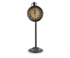 Pajoma 40591 Reloj de pie retro, de metal y plástico, 48 cm