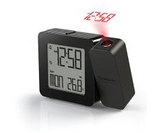 Oregon Scientific RM338P - Reloj proyector con temperatura interior (Digital, AA, Negro)
