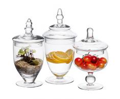 3 piezas juego de troqueles con forma de botes de cristal decorativo/centro de mesa de boda/Candy botellas de almacenamiento - Mi regalo