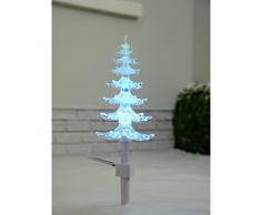 WeRChristmas - Árbol de Navidad iluminado (47 cm, funciona con energía solar, cambia de color)