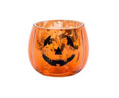 Vaso para vela de calabaza de Halloween