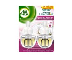 Air Wick Ambientador Eléctrico Recambio Duplo Lirio de Luna, 2 x 19 ml - Total: 38 ml
