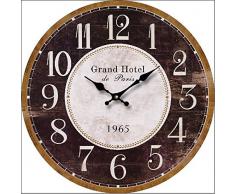 RELOJ DE PARED DISENO GRAND HOTEL DECORACION 30CM NOSTALGIA - Tinas Collection