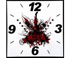 RELOJ DE PARED DISENO ROCK GUITARRA CUADRADO - Selected by Benji - Tinas Collection