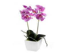 CB Imports - Orquídea artificial en maceta, color rosa
